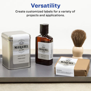 Avery Glossy White Labels with Sure Feed Technology, 2